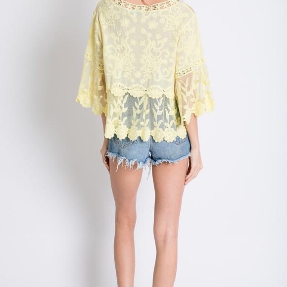 Floral Lace Sheer Top - Picture 4 of 7